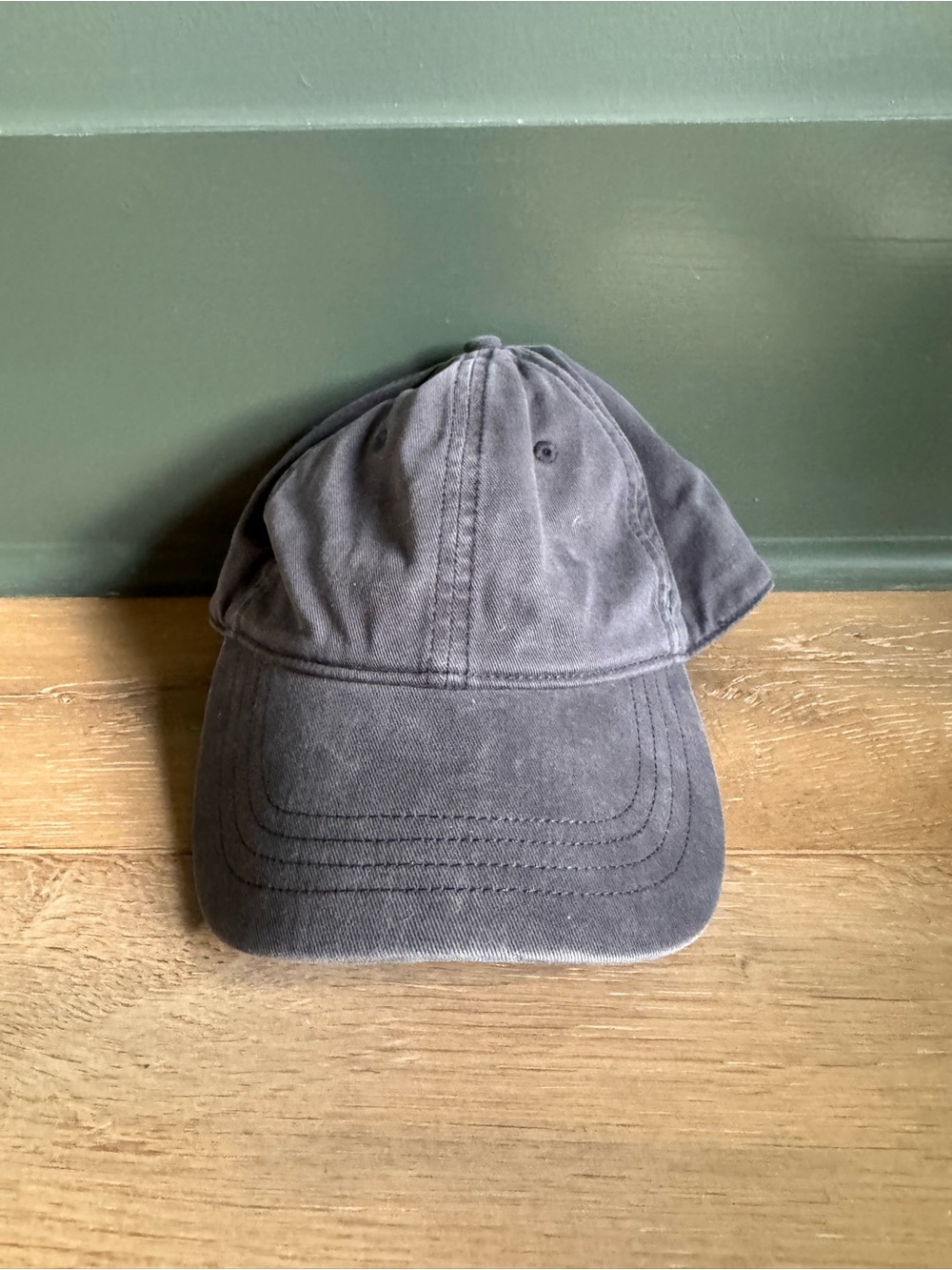 Abercrombie & Fitch washed charcoal gray baseball cap